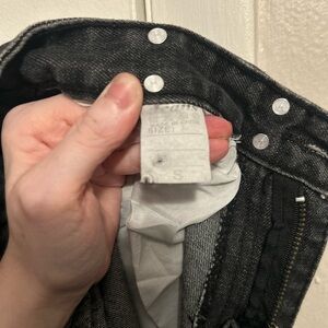 Gray Flare Wide Leg Jeans